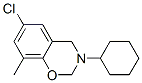 6-Chloro-3-cyclohexyl-3,4-dihydro-8-methyl-2H-1,3-benzoxazine CAS#: 6640-34-2