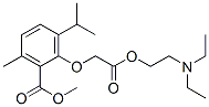 (6-Isopropyl-2-methoxycarbonyl-3-methylphenoxy)acetic acid 2-(diethylamino)ethyl ester CAS#: 52073-15-1