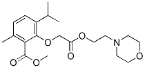 (6-Isopropyl-2-methoxycarbonyl-3-methylphenoxy)acetic acid 2-morpholinoethyl ester CAS#: 52073-17-3