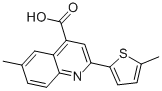 6-METHYL-2-(5-METHYLTHIEN-2-YL)QUINOLINE-4-CARBOXYLIC ACID CAS#: 438216-88-7