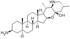 (25β)-3β-Amino-16α,23β-epoxy-16,28-seco-5α-solanidan-23-ol CAS#: 639-86-1