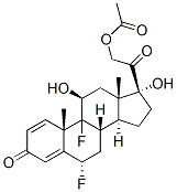6alpha,9-difluoro-11beta,17,21-trihydroxypregna-1,4-diene-3,20-dione 21-acetate CAS#: 52-70-0