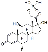 6alpha,9-difluoro-11beta,17,21-trihydroxypregna-1,4-diene-3,20-dione 21-(dihydrogen phosphate) CAS#: 57331-14-3