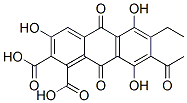 7-acetyl-6-ethyl-9,10-dihydro-3,5,8-trihydroxy-9,10-dioxoanthracene-1,2-dicarboxylic acid CAS#: 6219-66-5