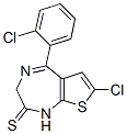 7-chloro-5-(2-chlorophenyl)-1,3-dihydro-2H-thieno-(2,3-e)-(1,4)-diazepine-2-thione CAS#: 54123-07-8