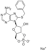 8-BENZYLTHIOADENOSINE-3',5'-CYCLIC MONOPHOSPHATE SODIUM SALT CAS#: 50655-17-9