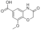 8-methoxy-3-oxo-3,4-dihydro-2H-1,4-benzoxazine-6-carboxylic acid CAS#: 5446-56-0