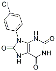 9-(4-chlorophenyl)-3,7-dihydropurine-2,6,8-trione CAS#: 5444-39-3