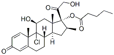 9-chloro-11beta,17,21-trihydroxy-16beta-methylpregna-1,4-diene-3,20-dione 17-valerate CAS#: 52619-18-8
