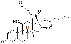 9-fluoro-11beta,17,21-trihydroxy-16beta-methylpregna-1,4-diene-3,20-dione 21-acetate 17-valerate CAS#: 5919-89-1