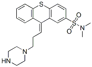 (9E)-N,N-dimethyl-9-(3-piperazin-1-ylpropylidene)thioxanthene-2-sulfon amide CAS#: 47623-20-1