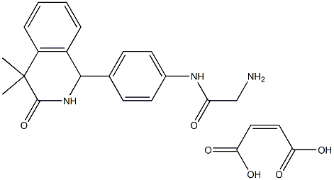 ACETAMIDE,2-AMINO-N-(4-(1,2,3,4-TETRAHYDRO-4,4-DIMETHYL-3-OXO-1-ISOQUINOLINYL)PHENYL)-,(Z)-2-BUTENEDIOATE CAS#: 54183-98-1