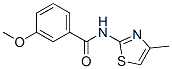 Benzamide, 3-methoxy-N-(4-methyl-2-thiazolyl)- (9CI) CAS#: 477516-34-0