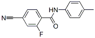 Benzamide, 4-cyano-2-fluoro-N-(4-methylphenyl)- (9CI) CAS#: 586368-41-4