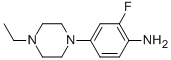 Benzenamine, 4-(4-ethyl-1-piperazinyl)-2-fluoro- (9CI) CAS#: 500205-60-7