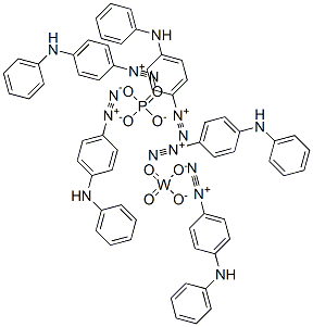 Benzenediazonium, 4-(phenylamino)-, tungstatephosphate CAS#: 53863-23-3