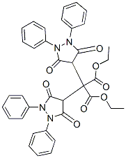Bis(3,5-dioxo-1,2-diphenyl-4-pyrazolidinyl)malonic acid diethyl ester CAS#: 6139-71-5