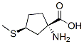 Cyclopentanecarboxylic acid, 1-amino-3-(methylthio)-, cis- (9CI) CAS#: 52474-45-0