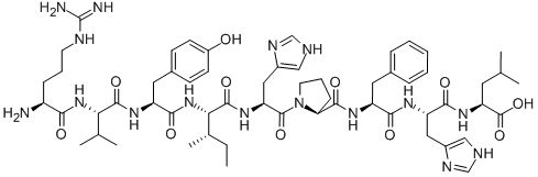 (DES-ASP1)-ANGIOTENSIN I CAS#: 56317-01-2