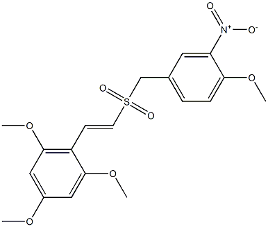 (E)-2,4,6-TriMethoxystyryl 4-Methoxy-3-Nitrobenzyl sulfone CAS#: 592542-52-4
