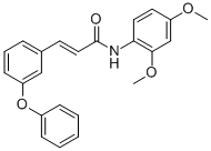 (E)-N-(2,4-DIMETHOXYPHENYL)-3-(3-PHENOXYPHENYL)-2-PROPENAMIDE CAS#: 478258-23-0