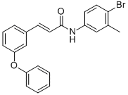 (E)-N-(4-BROMO-3-METHYLPHENYL)-3-(3-PHENOXYPHENYL)-2-PROPENAMIDE CAS#: 478258-27-4