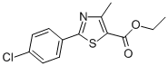 ETHYL 2-(4-CHLOROPHENYL)-4-METHYL-1,3-THIAZOLE-5-CARBOXYLATE CAS#: 54001-12-6