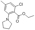 ETHYL 2-CHLORO-4-METHYL-6-TETRAHYDRO-1H-PYRROL-1-YLBENZOATE CAS#: 59686-39-4
