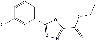 Ethyl 5-(3-chlorophenyl)oxazole-2-carboxylate CAS#: 400715-69-7