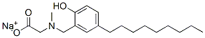 Glycine, N-((2-hydroxy-5-nonylphenyl)methyl)-N-methyl-, monosodium sal t CAS#: 58392-77-1