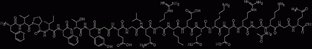 H-PHE-VAL-PRO-ILE-PHE-THR-TYR-GLY-GLU-LEU-GLN-ARG-NLE-GLU-GLU-LYS-GLU-ARG-ASN-LYS-GLY-GLN-OH CAS#: 50881-15-7
