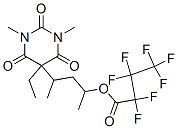Heptafluorobutanoic acid 3-(5-ethylhexahydro-1,3-dimethyl-2,4,6-trioxopyrimidin-5-yl)-1-methylbutyl ester CAS#: 55429-80-6