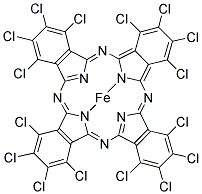 IRON(II) 1,2,3,4,8,9,10,11,15,16,17,18,22,23,24,25-HEXADECACHLORO-29 H,31 H-PHTHALOCYANINE CAS#: 50662-67-4