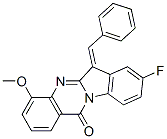 Indolo[2,1-b]quinazolin-12(6H)-one,  8-fluoro-4-methoxy-6-(phenylmethylene)- CAS#: 454699-59-3