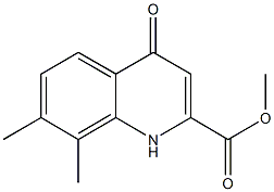 METHYL 4-HYDROXY-7,8-DIMETHYLQUINOLINE-2-CARBOXYLATE CAS#: 52979-32-5