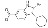 Methyl 2-Bromo-3-cyclohexyl-6-indolecarboxylate CAS#: 494799-19-8