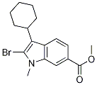 Methyl 2-broMo-3-cyclohexyl-1-Methyl-1H-indole-6-carboxylate CAS#: 494799-22-3
