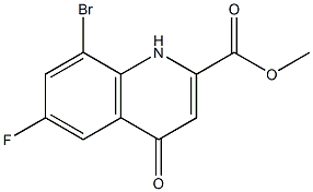Methyl 8-bromo-6-fluoro-4-oxo-1,4-dihydroquinoline-2-carboxylate CAS#: 442549-68-0