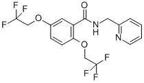N-(2-pyridylmethyl)-2,5-bis(2,2,2-trifluoroethoxy)benzamide CAS#: 57415-36-8