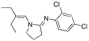 N-(2,4-dichlorophenyl)-1-(2-ethylbut-1-enyl)pyrrolidin-2-imine CAS#: 51170-85-5
