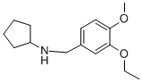 N-(3-ethoxy-4-methoxybenzyl)cyclopentanamine CAS#: 499997-32-9