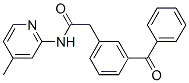 N-(4-Methyl-2-pyridyl)-3-benzoylbenzeneacetamide CAS#: 59512-36-6