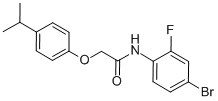 N-(4-bromo-2-fluorophenyl)-2-(4-isopropylphenoxy)acetamide CAS#: 432526-49-3
