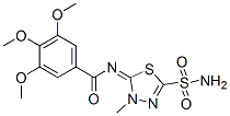 N-(4,5-Dihydro-4-methyl-2-sulfamoyl-1,3,4-thiadiazol-5-ylidene)-3,4,5-trimethoxybenzamide CAS#: 55217-91-9