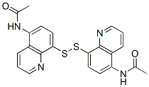 N-(8-((5-(Acetylamino)-8-quinolinyl)dithio)-5-quinolinyl)acetamide CAS#: 5429-79-8