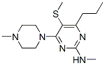 N-Methyl-4-(4-methylpiperazino)-5-methylthio-6-propyl-2-pyrimidinamine CAS#: 55921-72-7