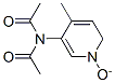 N-acetyl-N-(4-methyl-1-oxido-pyridin-3-yl)acetamide CAS#: 6635-93-4