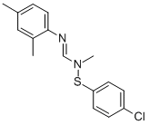 N1-(p-Chlorophenylthio)-N1-methyl-N2-(2,4-xylyl)formamidine CAS#: 55311-62-1