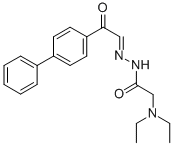 N,N-Diethylglycine (p-phenylphenacylidene)hydrazide CAS#: 5956-92-3