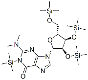 N,N-Dimethyl-1-trimethylsilyl-2'-O,3'-O,5'-O-tris(trimethylsilyl)guanosine CAS#: 55556-84-8